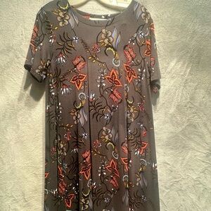 LOFT Brown Short Sleeve Boxy Blouse